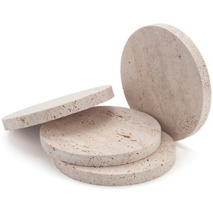 Tappetino isolante in marmo giallo naturale per Whisky e caffè moderno e alla moda - Product Image 6