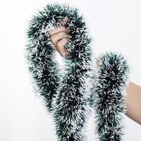 Grenzüberschreitender Fabrikdirektvertrieb 2-Meter Grüner Nordischer Stil Künstlicher Weihnachts-Girlandenkranz aus Kunststoff für Hochzeits- und Feiertagsdekoration