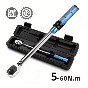 Chiave Dinamometrica 5-60N.m con Attacco Quadrato da 3/8 Pollici, Precisione Elevata ±3%, Strumento Professionale per Biciclette e Automobili - Product Image 1