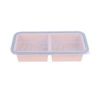 Conteneur de stockage alimentaire pour congélateur Freshkeep, multi-compartiments, ensemble de contenants alimentaires réutilisables en silicone avec couvercle