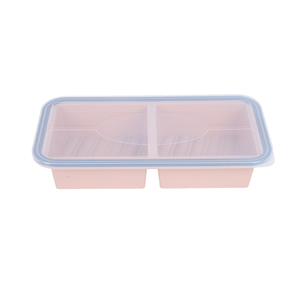 Contenedor de Almacenamiento de Alimentos <span class=keywords><strong>para</strong></span> Congelador Freshkeep, Juego de Recipientes de Silicona Reutilizables con Múltiples Compartimentos y Tapa - Product Image 4