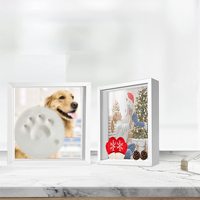 Cadre de photo artisanal de haute qualité, affichage de bureau, souvenirs d'animaux, ombre