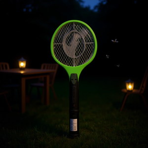 Raqueta Electrica Moscas De Mosquitos Ref 31201 Verde Negro - Product Image 2