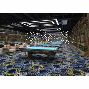 Carpet Factory100% Nylon Printed Colorful Cheap Large Roll Pool Hall Using Wall To Wall Axminster Carpet For Billiard Parlor
