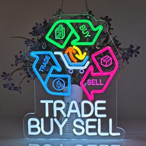 Enseigne néon Stock Buy Sell Trade, Décoration lumineuse, pour Bijouterie, Marché aux puces, Magasin <span class=keywords><strong>de</strong></span> consignation, Magasin <span class=keywords><strong>de</strong></span> seconde main vintage, Enseignes personnalisées avec logo pour <span class=keywords><strong>la</strong></span> maison - Product Image 6