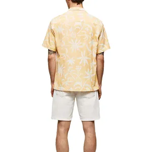 Oversized Summer Vacation Hawaiian Beach Casual Floral Holiday Buttons Up Shirts