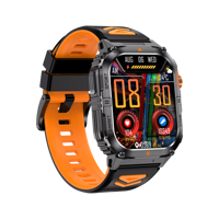 Montre connectée homme YK12 tendance 2026, écran carré HD IPS, suivi du sommeil magnétique, lampe de poche, fréquence cardiaque, IP67, rappel d'appel