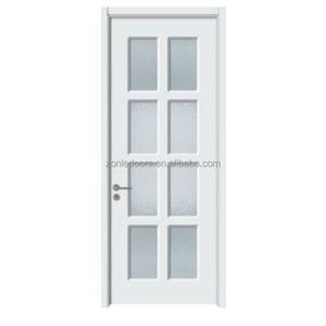 Zonle Fabrikası Özel Yapım Ahşap Camlı Kapı, Daireler İçin İç Mekan Güvenlik Kapısı - Product Image 5