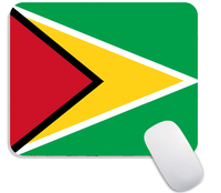 Tapis de souris avec drapeau du Ghana pour hommes et femmes, base en caoutchouc antidérapante, tapis de bureau pour ordinateur portable, maison ou bureau