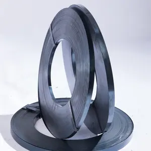 Black Painted Steel Metal Strip Strapping 1/2 3/4 19mm