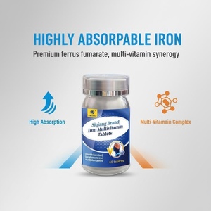Siqiang Volwassenen Multivitamine Tabletten Immuunsysteem Ondersteuning Anemie Preventie 60 Stuks Vitamine Mineralen Supplement voor Vrouwen Mannen - Product Image 2