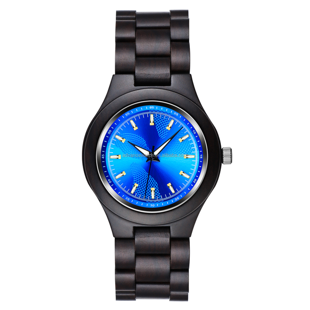 New 2025 Trending High Quality Chinese Classic Minimalist Vintage Black Wooden Hand Watch for Women