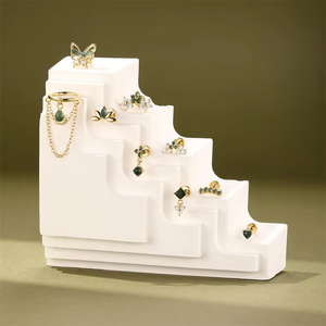 Boucles d'Oreilles en Titane G23 Goutte d'Eau Marquise Agate Mousse Naturelle Clous Populaire Perçage Fileté à Tête Plate Bijoux Femme - Product Image 3