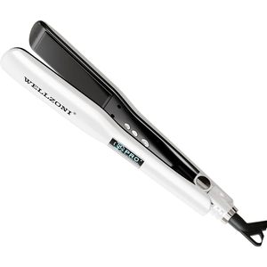 Lisseur de cheveux Wellzoni, plaque large de 1,4 pouce, céramique ionique, double tension, chauffage rapide, 1200W, écran LCD, 37 réglages de température - Product Image 1