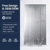 Plaque de refroidissement liquide pour la gestion thermique des batteries, en aluminium soufflé, pour le refroidissement des packs de batteries BESS et EV, OEM
