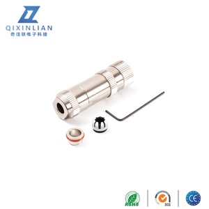 M12 nữ Jack kết nối với 3 lõi loại thẳng vít Hệ thống khóa - Product Image 4