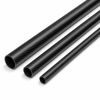 Tube carré en fibre de carbone TLL sur mesure, tissage uni 3K mat pour kit de construction de cadre de fuselage d'hélicoptère RC