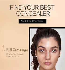 Corrector profesional con logotipo personalizado de 14 colores Corrector líquido HD de cobertura completa hidratante resistente al agua para piel oscura - Product Image 5