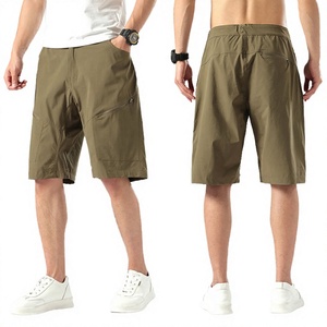 Shorts de travail pour hommes, taille mi-haute, légers, multi-poches, longueur entrejambe 9 pouces, couleur unie, pour activités de plein air, randonnée et voyage - Product Image 4