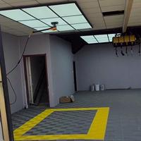 Lumière LED linéaire moderne pour atelier, panneau lumineux LED pour plafond, fabrication 6500K 1.8*3.7M, 9 panneaux