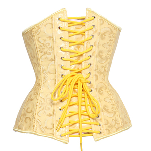 Corsetto Modellante con Stecche Sotto il Seno per Donna, Stile Vintage Jacquard con Motivo in Pizzo, Modellante per il Corpo, Fascia Dimagrante per la Vita - Product Image 6