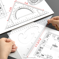 Kit de Dibujo Profesional para Arquitectura Civil, Herramientas de Dibujo de Ingeniería, Compás, Regla en T, Suministros para Estudiantes Universitarios, Suministro al por Mayor