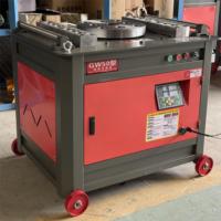 Cintreuse automatique de barres d'armature GW45 CNC pour barres d'acier de 4-32/36 mm avec commande numérique et roues