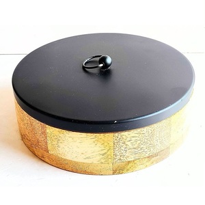 Casserole en métal du fabricant de marmite et de chauffe-plats en cuivre de forme ronde bleue élégante - Product Image 5