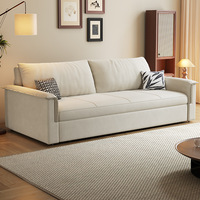 Canapé-lit moderne sur mesure à double rangée droite en tissu pour le rangement Canapé-lit pliable à double usage Convertible pour les petits habitants