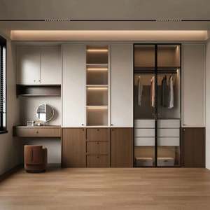 Armoires de chambre modernes les plus vendues organisateur de garde-robe en rotin pour la personnalisation des vêtements accepter - Product Image 1