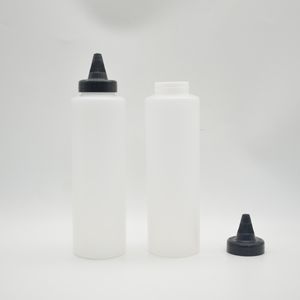 Wholesale Transparent PE Plastic Sauce Bottle Glue Bottle Squeeze Bottle for Ketchup Marinades Glue 60ml 120ml 180ml - Product Image 3