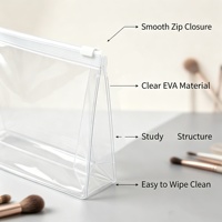 Sac de maquillage EVA personnalisé durable de grande capacité avec impression offset