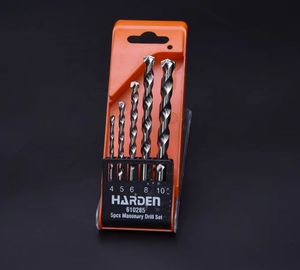 Juego de 5 Brocas para Martillo Perforador de Concreto y Mampostería HARDEN Tools YG8 - Product Image 1