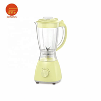 Mixeur de Table Électrique de Luxe à Commande par Bouton, Faible Bruit, Vitesse Variable, Automatique, pour Smoothies et Broyage de Glace, en Plastique, 400W