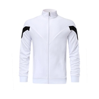 Setelan Olahraga Unisex Berbahan Katun Serat Bambu dengan Logo Custom, Bernapas, Cepat Kering, Kerah Bulat, Lengan Panjang