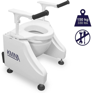 Elevador de Asiento de Inodoro Eléctrico (150 kg), Barra de Soporte para Baño, Elevador de Asiento de Inodoro con Reposabrazos KMINA K30022 - Product Image 5