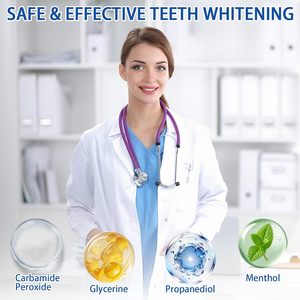 6 recharges de gel blanchissant pour les dents, seringues de gel blanchissant pour les dents de 3 ml pour les dents sensibles, pour un sourire plus éclatant et sans taches - Product Image 2