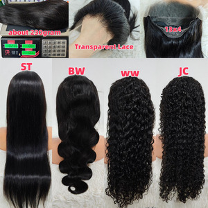 Promotion 78$ Letsfly Hair 10A Indian Human Hair Transparent Swiss Lace 13x4 Lace <b>Front</b> <b>Wigs</b> 26inches 180% Density Natural Hair - Product Image 3