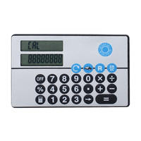 Calculatrice de conversion euro à double écran promotionnelle, calculatrice électronique de poche à 8 chiffres