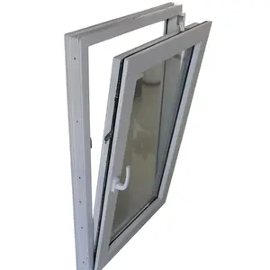 Ikealuminum 2023拖窗曲柄仅固定玻璃美式曲柄upvc窗铝制玻璃曲柄窗