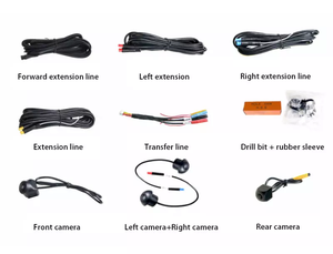 2053 SONY 307 662 360 Full VIEW Kamera Pandang Belakang Berkualitas Tinggi <span class=keywords><strong>Star</strong></span> Light Night Vision Sistem Visual Parkir Panoramik 360 Derajat - Product Image 3