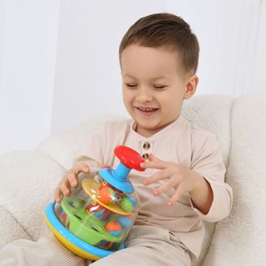 Giocattolo Educativo Montessori per Bambini in Età Prescolare, Palla Girevole da Pressare <span class=keywords><strong>e</strong></span> Girevole, Gioco Sensoriale per lo Sviluppo della Motricità Fine - Product Image 3