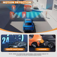 Caméra embarquée 4K, enregistreur vidéo de voiture, vision nocturne SONY STARVIS2 678, Wi-Fi 5 GHz, GPS, mode parking 24h, caméra avant/arrière, 1 an