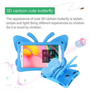 Funda Protectora para Niños con Diseño de Mariposa, a Prueba de Golpes, con Soporte, para <span class=keywords><strong>Kindle</strong></span> Fire HD 8 2016 2017 2018, Funda Protectora Completa para Tablet - Product Image 2
