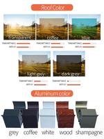 Pergola de Jardin Extérieure en Aluminium Nouvelle Conception Anti-Vent Étanche, Couverture de Terrasse à Auvent