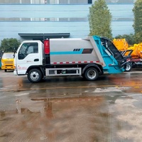 Camion compacteur à ordures JAC 5 CBM, petit compacteur à ordures, camion à ordures, véhicule d'élimination des déchets