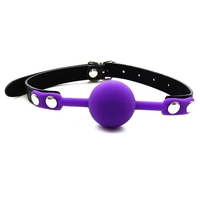 Balle de bouche en silicone souple pour jeux adultes, jouet BDSM, prix de gros usine ISO BSCI