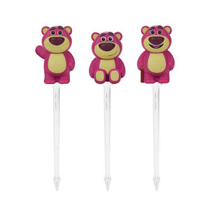 CAT CATホット販売楽しいお弁当箱ピック食品つまようじかわいいクマプラスチックフルーツフォークセットキッズフルーツピック - Product Image 5