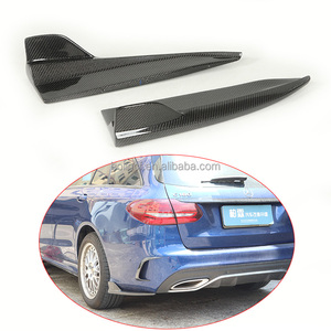 Diffuseur de pare-chocs arrière en fibre de carbone pour <span class=keywords><strong>Mercedes</strong></span> Benz Classe C W205 C63 S205 Hayon 2015 - 2021 Angle de recouvrement arrière - Product Image 1