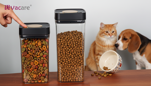 Vacare <b>Vacuum</b> Moisture-Proof Cat Food Canister No Assembly Needed Pet Kibble Storage Box 13L <b>Dog</b> Cat Food Storage Container - Product Image 6
